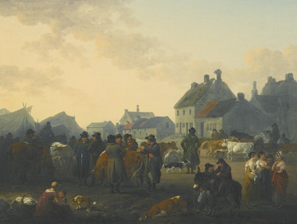 Caesar market day by Julius Caesar Ibbetson